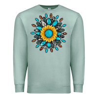 Seafoam gemstone sunflower Premium Sweatshirt - Artiststas