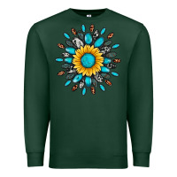 Sports Green gemstone sunflower Premium Sweatshirt - Artiststas