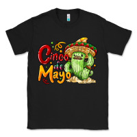 Black Cinco de mayo with cactus Classic Tee - NancyCooperArtShop