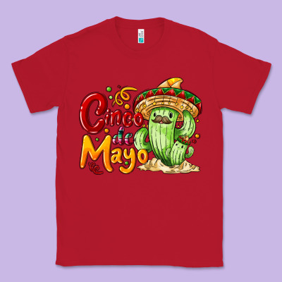Cinco De Mayo With Cactus Classic Tee Designed By Nancycooperartshop