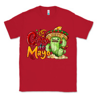 Red Cinco de mayo with cactus Classic Tee - NancyCooperArtShop