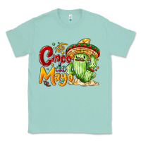 Seafoam Cinco de mayo with cactus Classic Tee - NancyCooperArtShop