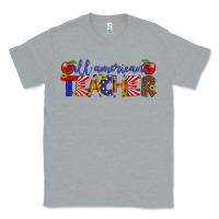 Heather Grey all american teacher Classic Tee - Artiststas
