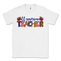 White all american teacher Classic Tee - Artiststas