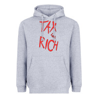 Heather Grey tax the rich shirt (on back)political t shirts for women men t shirt Heavyweight Hoodie - minhPixels