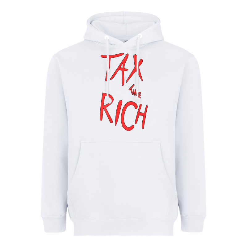Tax The Rich Shirt (on Back)political T Shirts For Women Men T Shirt Heavyweight Hoodie by minhPixels | Teevron