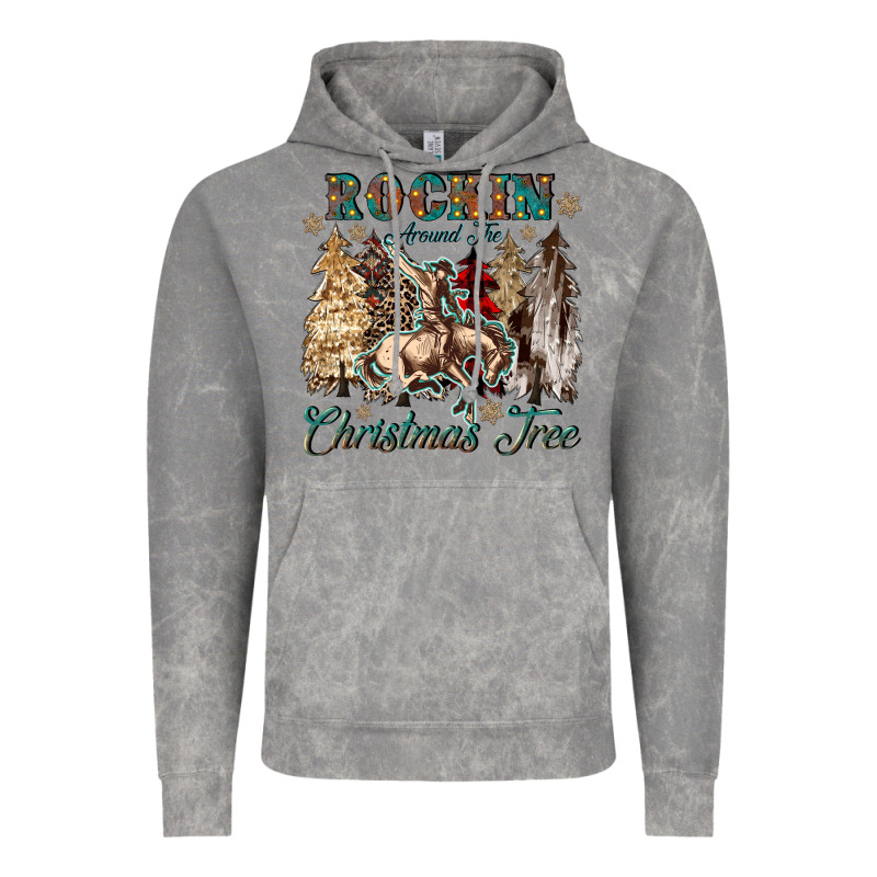 Rockin Around The Christmas Tree Vintage Hoodie by CowGirlArtShop | Teevron
