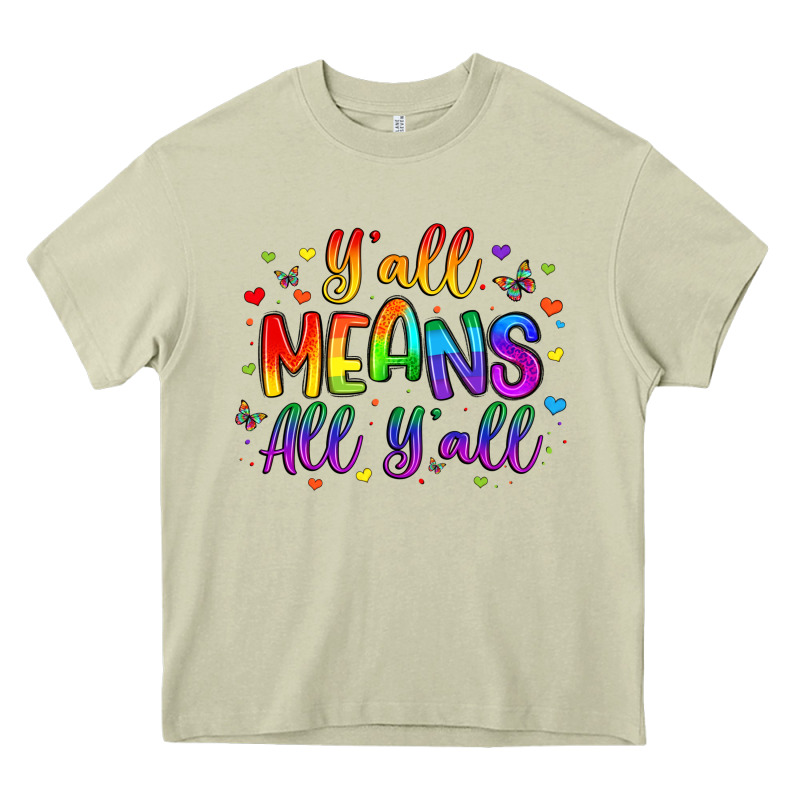 Y All Means All Y All Heavy Core Tee by Artiststas | Teevron