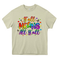 Mossy y all means all y all Heavy Core Tee - Artiststas