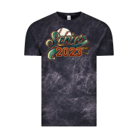 Cloud Black Senior 2023 baseball Vintage Tee - HowdyJamesFarm