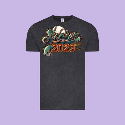 Senior 2023 Baseball Vintage Tee Designed By Howdyjamesfarm