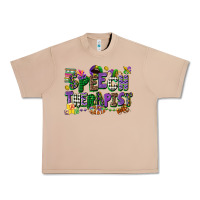 Speech Therapist Mardi Gras Cowgirl Urban Heavy Tee | Teevron