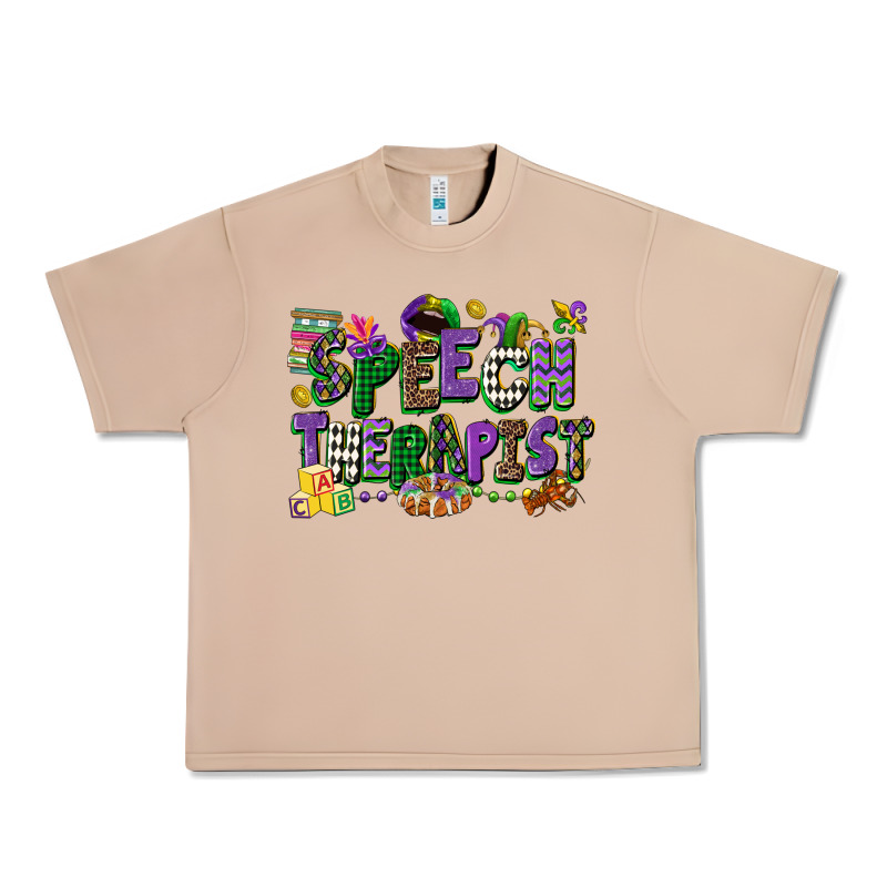 Speech Therapist Mardi Gras Cowgirl Urban Heavy Tee by CowGirlArtShop | Teevron