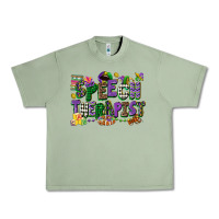 Oil Green speech therapist mardi gras cowgirl Urban Heavy Tee - CowGirlArtShop