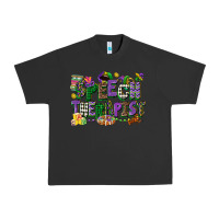 Pigment Black speech therapist mardi gras cowgirl Urban Heavy Tee - CowGirlArtShop