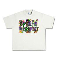 Pistachio speech therapist mardi gras cowgirl Urban Heavy Tee - CowGirlArtShop
