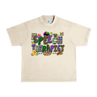 Sandshell speech therapist mardi gras cowgirl Urban Heavy Tee - CowGirlArtShop