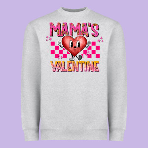 Mamas Valentine Heavyweight Sweatshirt Designed By Cowhidedigitalart