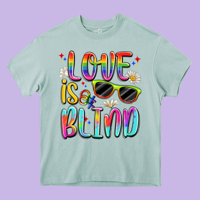 Love Is Blind Heavy Core Tee Designed By Artiststas