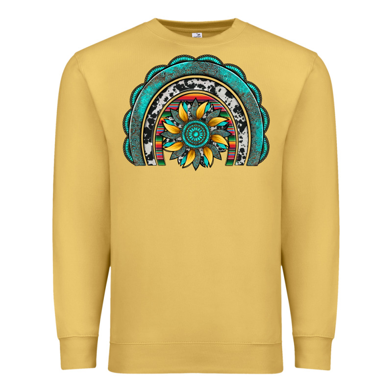 Gemstone Sunflower  Rainbow Premium Sweatshirt by Artiststas | Teevron