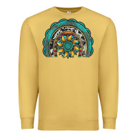 Antique Gold gemstone sunflower  rainbow Premium Sweatshirt - Artiststas