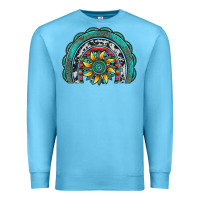 Ocean Blue gemstone sunflower  rainbow Premium Sweatshirt - Artiststas