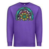 Purple gemstone sunflower  rainbow Premium Sweatshirt - Artiststas