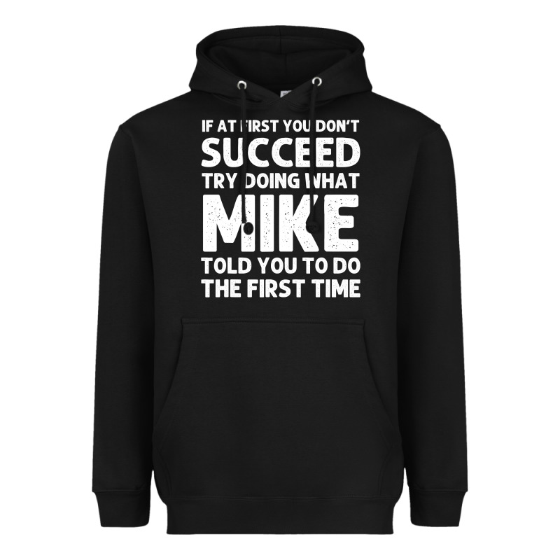 Mike Gift Name Personalized Birthday Funny Christmas Joke Heavyweight Hoodie by minhPixels | Teevron