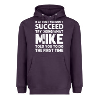 Plum mike gift name personalized birthday funny christmas joke Heavyweight Hoodie - minhPixels
