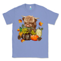 Colony Blue Heifer with Pumpkins Classic Tee - texasbilliewilder