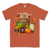 Copper Heifer with Pumpkins Classic Tee - texasbilliewilder