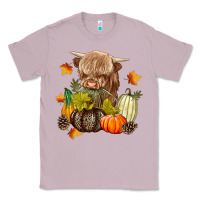 Lilac Heifer with Pumpkins Classic Tee - texasbilliewilder