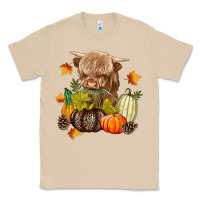 Mushroom Heifer with Pumpkins Classic Tee - texasbilliewilder