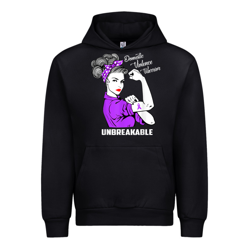 Domestic Violence Warrior Unbreakable Awareness Gift Urban Hoodie by minhPixels | Teevron