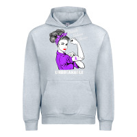 Heather Grey Domestic Violence Warrior Unbreakable Awareness Gift Urban Hoodie - minhPixels