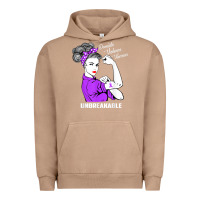 Pigment Burro Domestic Violence Warrior Unbreakable Awareness Gift Urban Hoodie - minhPixels