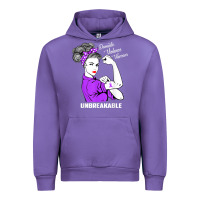 Tulip Domestic Violence Warrior Unbreakable Awareness Gift Urban Hoodie - minhPixels