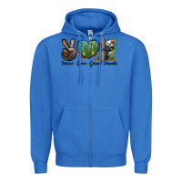 True Royal Peace Love Giant Panda Zipper Hoodie - LillyAllenDesigns