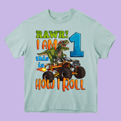 Rawr I Am One This Is How I Roll Heavy Core Tee Designed By Artiststas