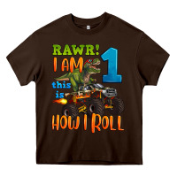 Chocolate Brown rawr i am one this is how i roll Heavy Core Tee - Artiststas