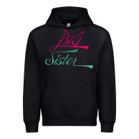 Black Big Sister love Big Sis Gift ba Urban Hoodie - minhPixels