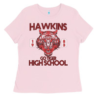 Bubblegum Pink Go Tiger High School Ladies Tee - Bettercallsaul