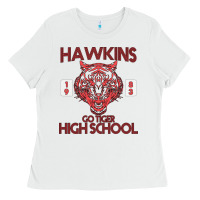 White Go Tiger High School Ladies Tee - Bettercallsaul
