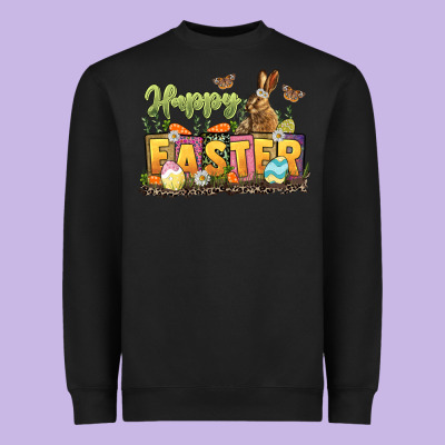 Happy Easter Heavyweight Sweatshirt Designed By Lillyallendesigns