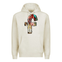 Oatmeal Heather farm life alphabet lowercase letters f Premium Hoodie - BundleAndBundleShop