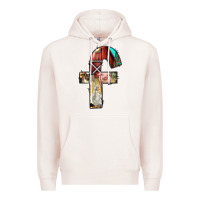 Pale Pink farm life alphabet lowercase letters f Premium Hoodie - BundleAndBundleShop