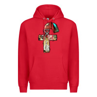 Red farm life alphabet lowercase letters f Premium Hoodie - BundleAndBundleShop