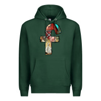 Sports Green farm life alphabet lowercase letters f Premium Hoodie - BundleAndBundleShop