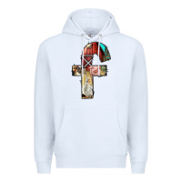 White farm life alphabet lowercase letters f Premium Hoodie - BundleAndBundleShop