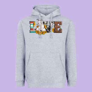 Love Goats Serape Cowhide Leopard Goat Family Heavyweight Hoodie Designed By Artiststas